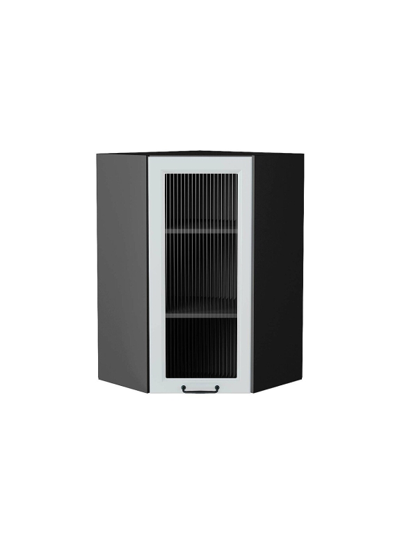 Шкаф верхний угловой остекленный Ницца