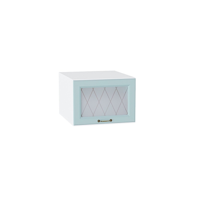 Шкаф верхний горизонтальный остекленный глубокий Ницца