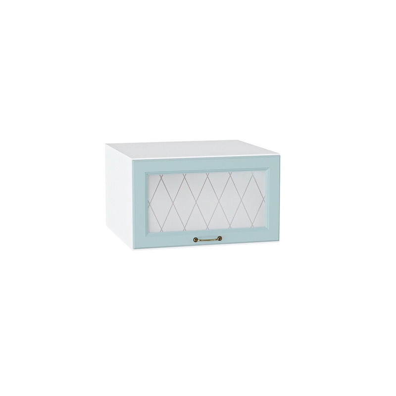 Шкаф верхний горизонтальный остекленный глубокий Ницца