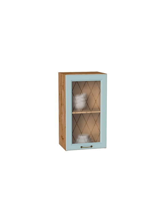 Шкаф верхний с 1-ой остекленной дверцей Ницца