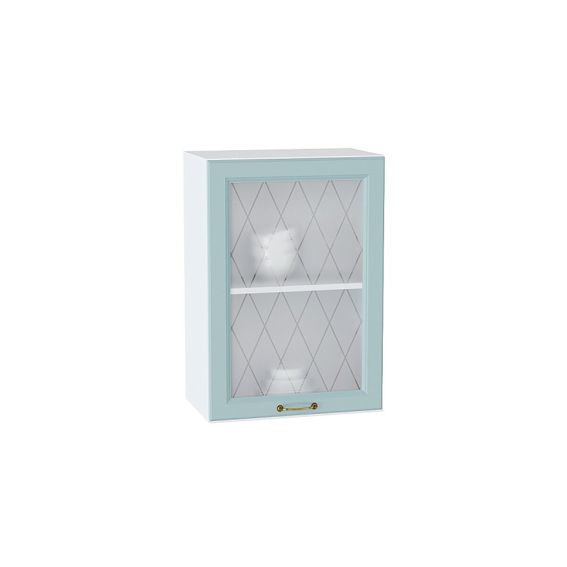 Шкаф верхний с 1-ой остекленной дверцей Ницца