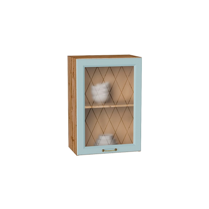 Шкаф верхний с 1-ой остекленной дверцей Ницца