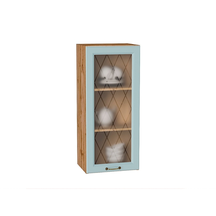 Шкаф верхний с 1-ой остекленной дверцей Ницца