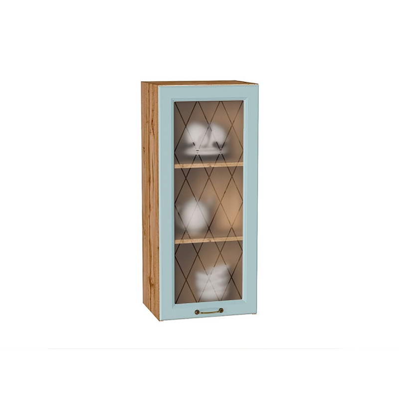 Шкаф верхний с 1-ой остекленной дверцей Ницца