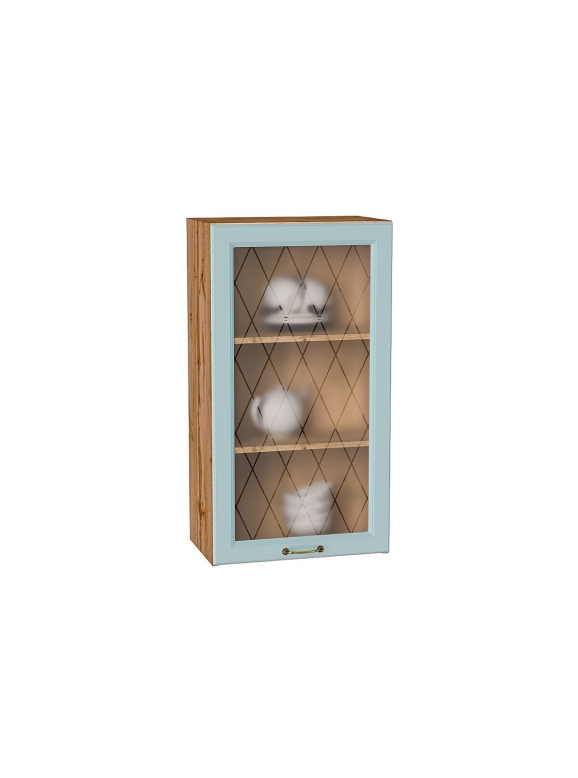 Шкаф верхний с 1-ой остекленной дверцей Ницца