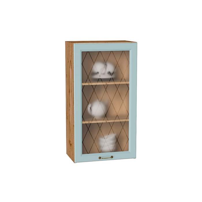 Шкаф верхний с 1-ой остекленной дверцей Ницца