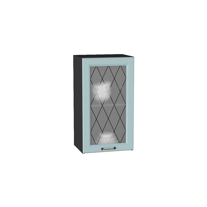 Шкаф верхний с 1-ой остекленной дверцей Ницца