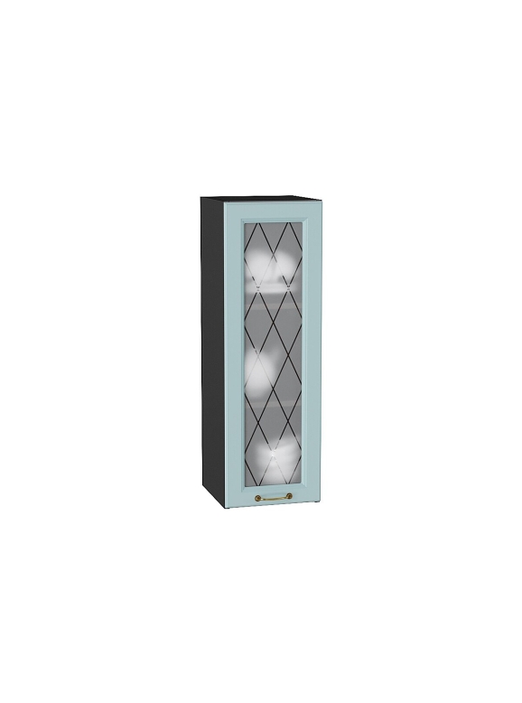 Шкаф верхний с 1-ой остекленной дверцей Ницца