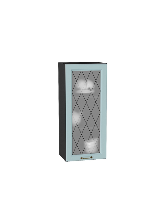 Шкаф верхний с 1-ой остекленной дверцей Ницца