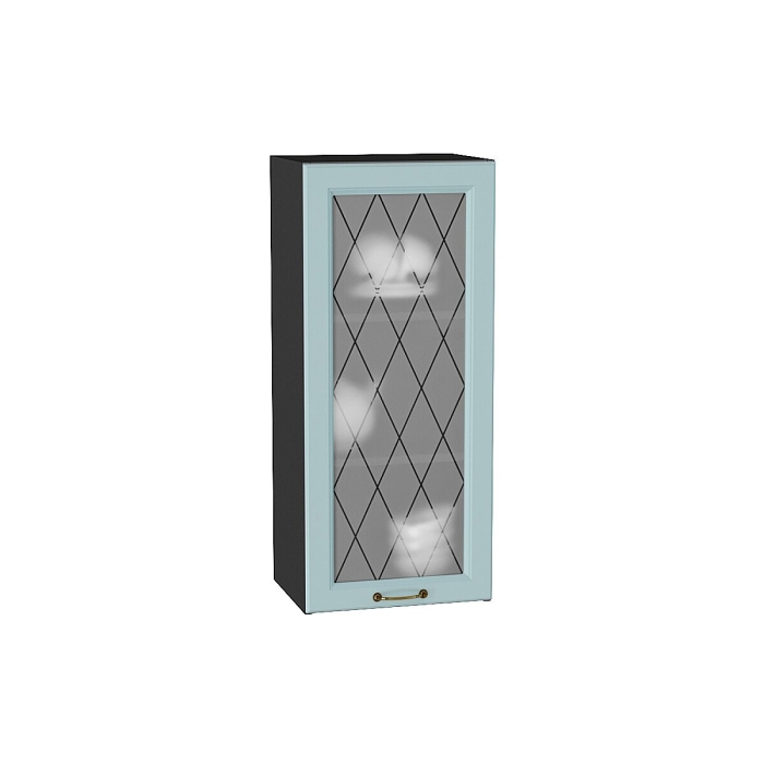 Шкаф верхний с 1-ой остекленной дверцей Ницца