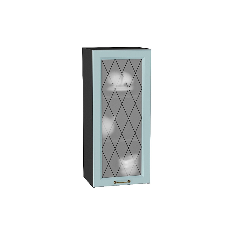 Шкаф верхний с 1-ой остекленной дверцей Ницца