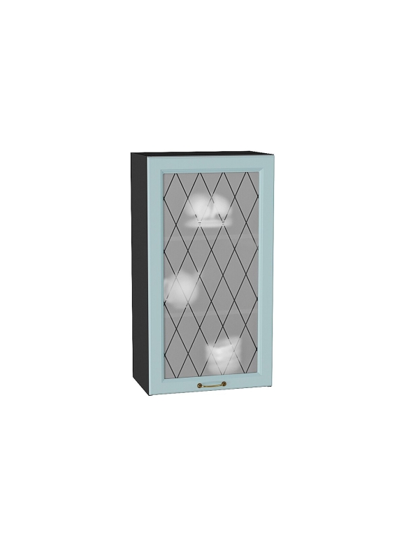 Шкаф верхний с 1-ой остекленной дверцей Ницца