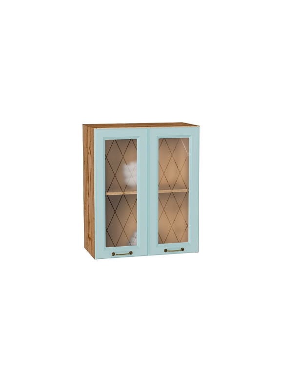 Шкаф верхний с 2-мя остекленными дверцами Ницца