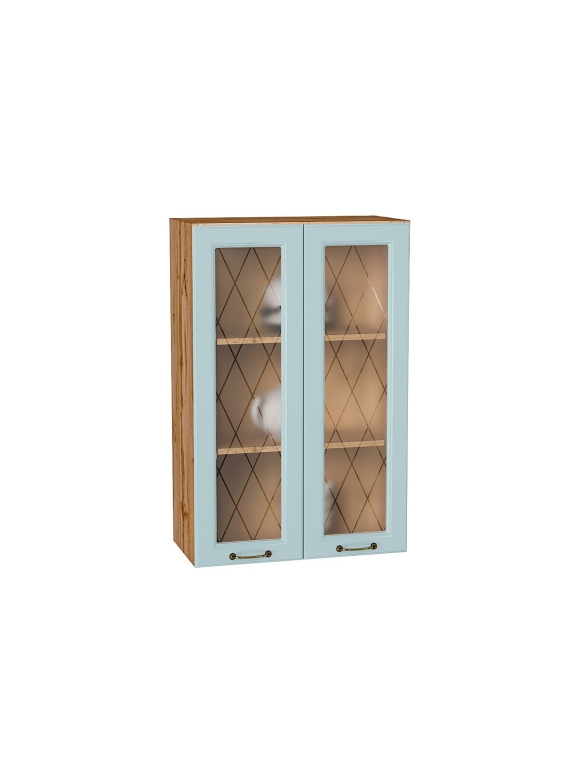 Шкаф верхний с 2-мя остекленными дверцами Ницца