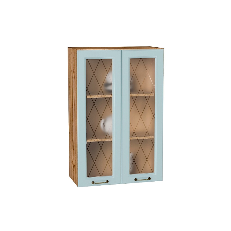 Шкаф верхний с 2-мя остекленными дверцами Ницца