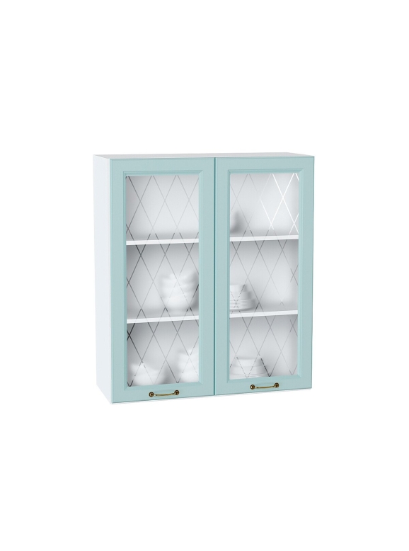 Шкаф верхний с 2-мя остекленными дверцами Ницца