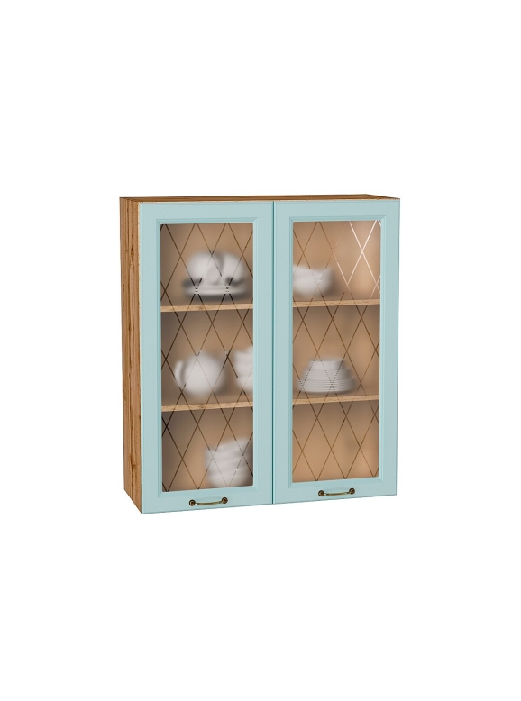 Шкаф верхний с 2-мя остекленными дверцами Ницца
