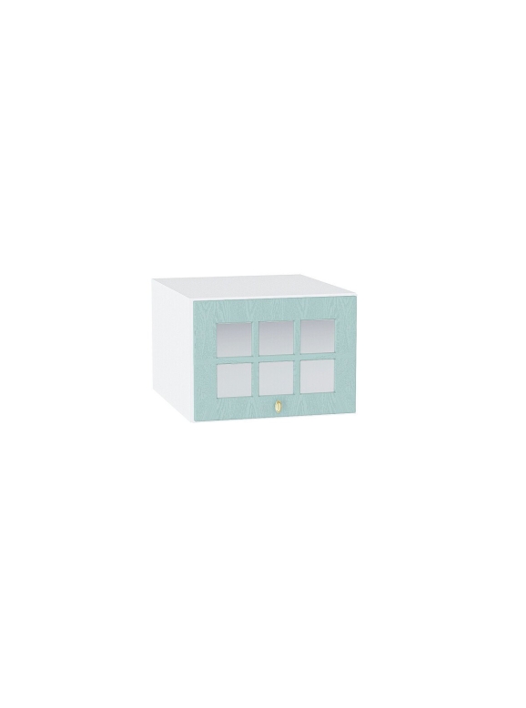 Шкаф верхний горизонтальный остекленный глубокий Прованс