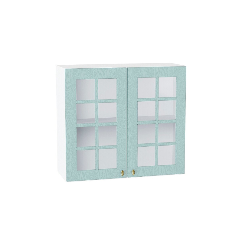 Шкаф верхний с 2-мя остекленными дверцами Прованс