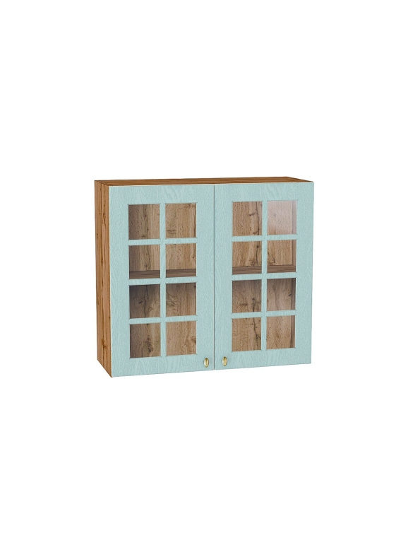 Шкаф верхний с 2-мя остекленными дверцами Прованс