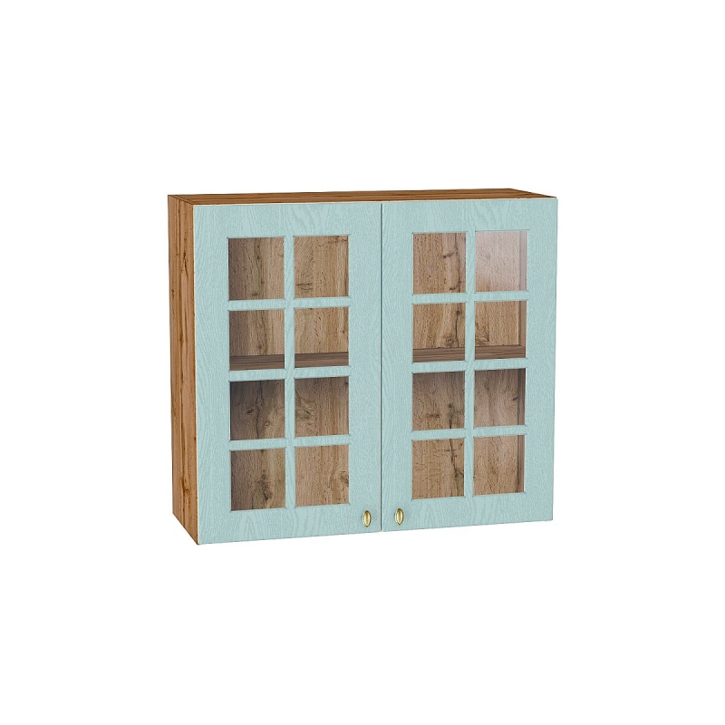 Шкаф верхний с 2-мя остекленными дверцами Прованс