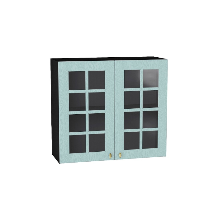 Шкаф верхний с 2-мя остекленными дверцами Прованс