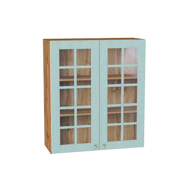 Шкаф верхний с 2-мя остекленными дверцами Прованс