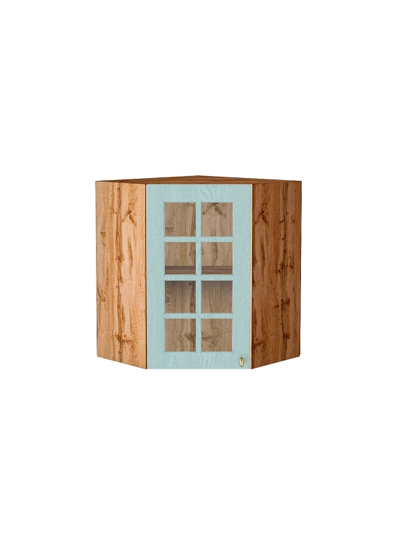 Шкаф верхний угловой остекленный Прованс