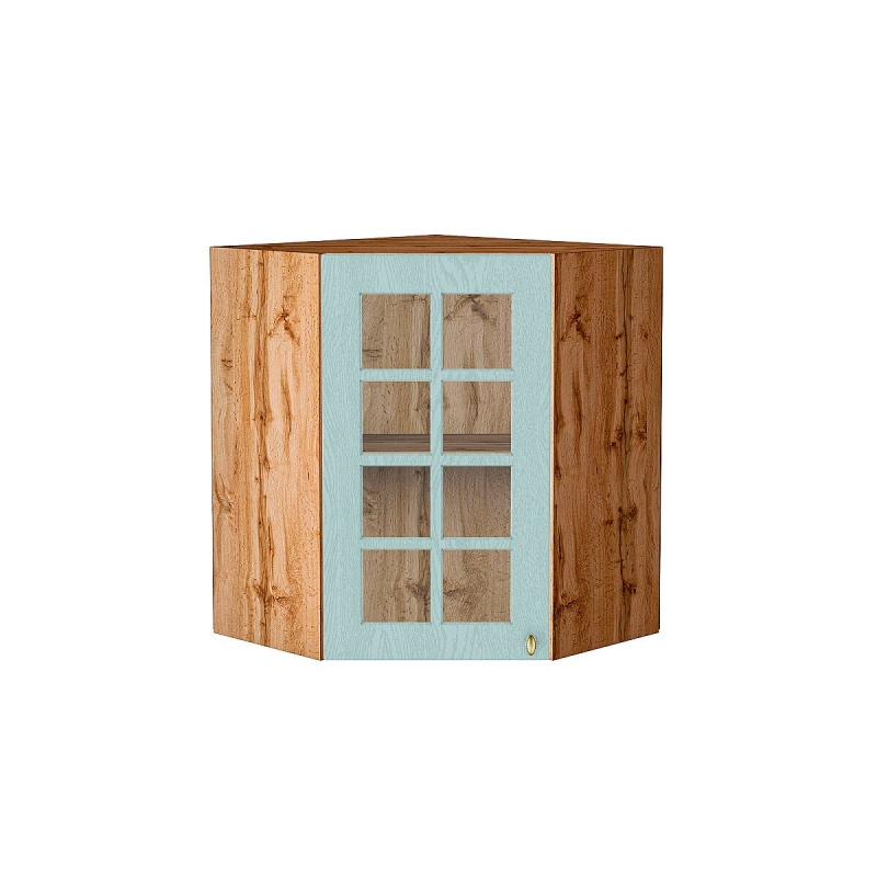 Шкаф верхний угловой остекленный Прованс