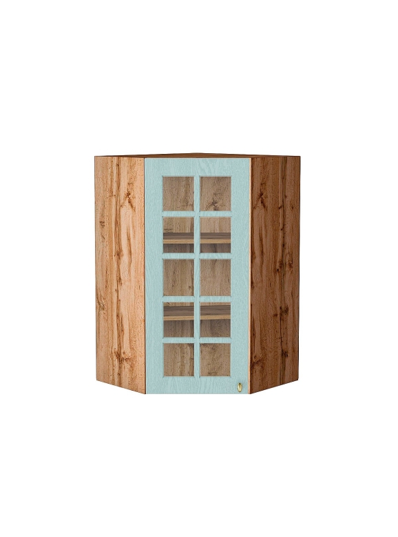 Шкаф верхний угловой остекленный Прованс