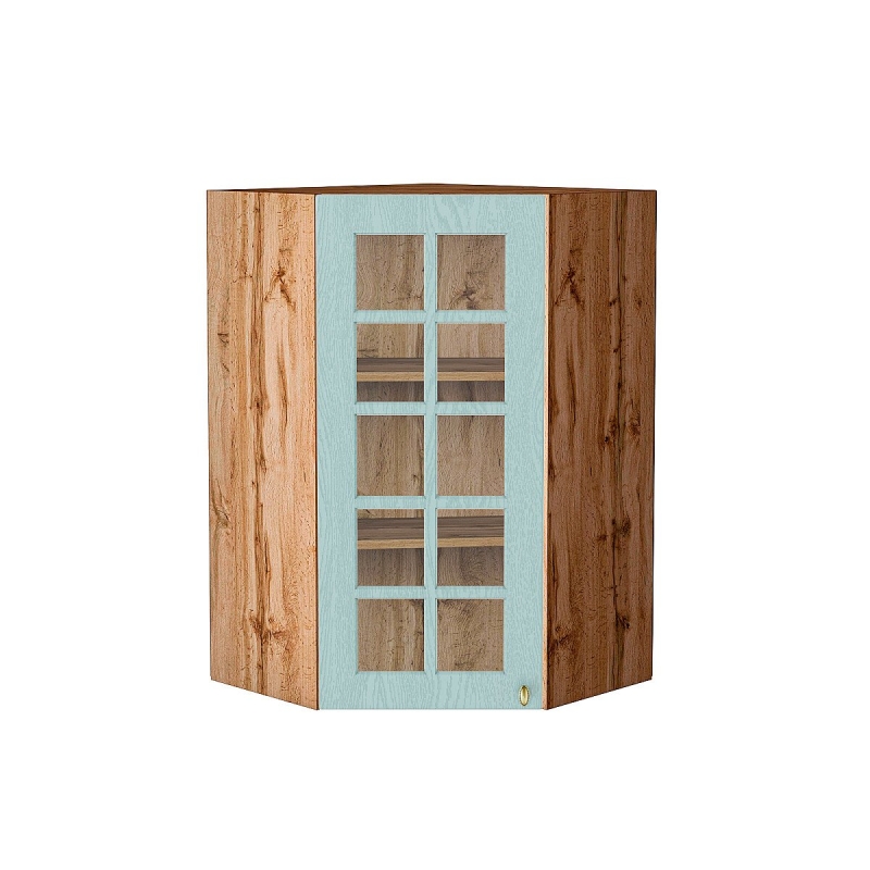 Шкаф верхний угловой остекленный Прованс