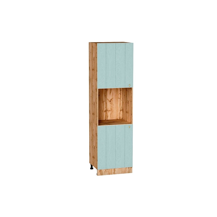 Шкаф пенал с 2-мя дверцами под технику Прованс