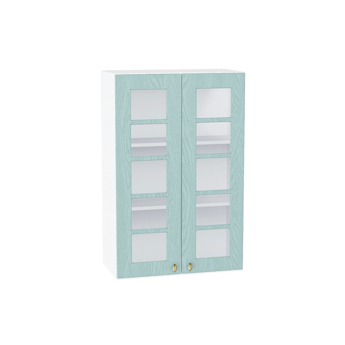 Шкаф верхний с 2-мя остекленными дверцами Прованс