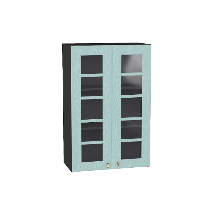 Шкаф верхний с 2-мя остекленными дверцами Прованс