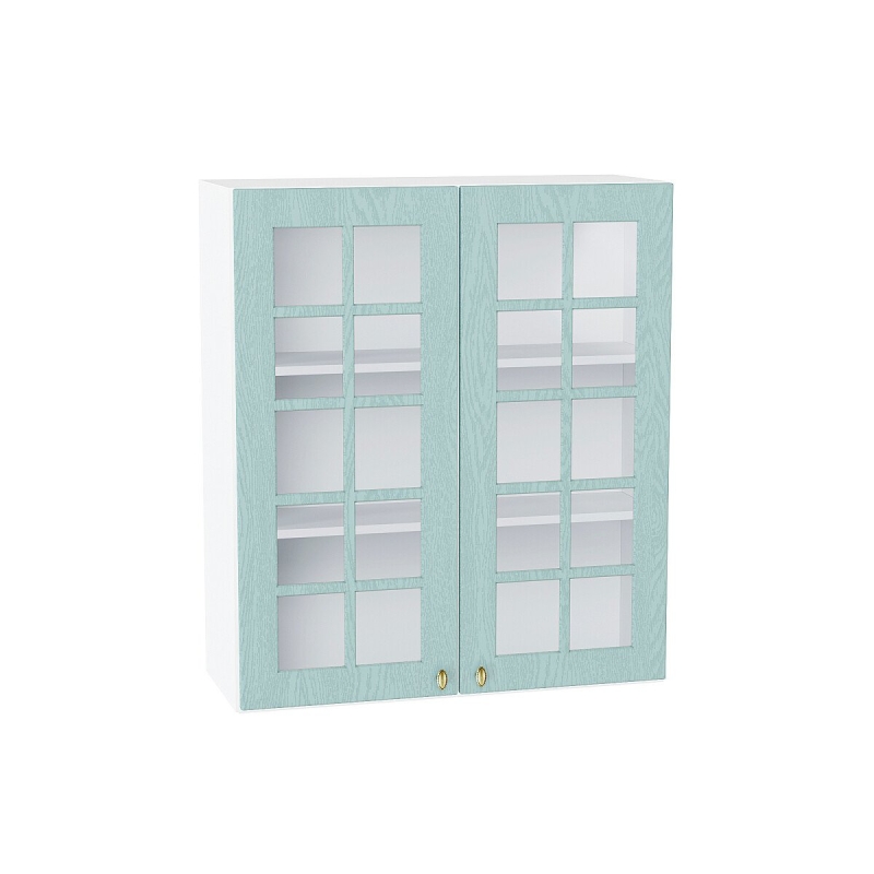 Шкаф верхний с 2-мя остекленными дверцами Прованс