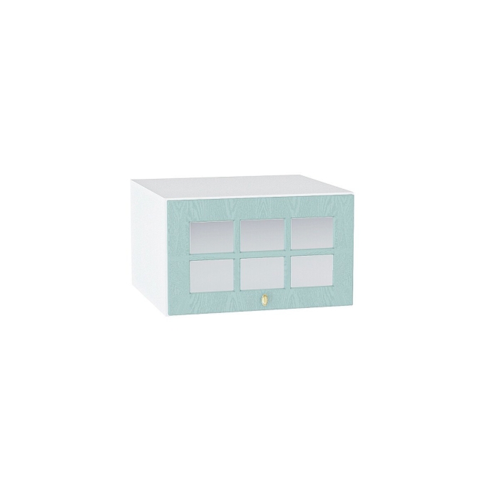 Шкаф верхний горизонтальный остекленный глубокий Прованс