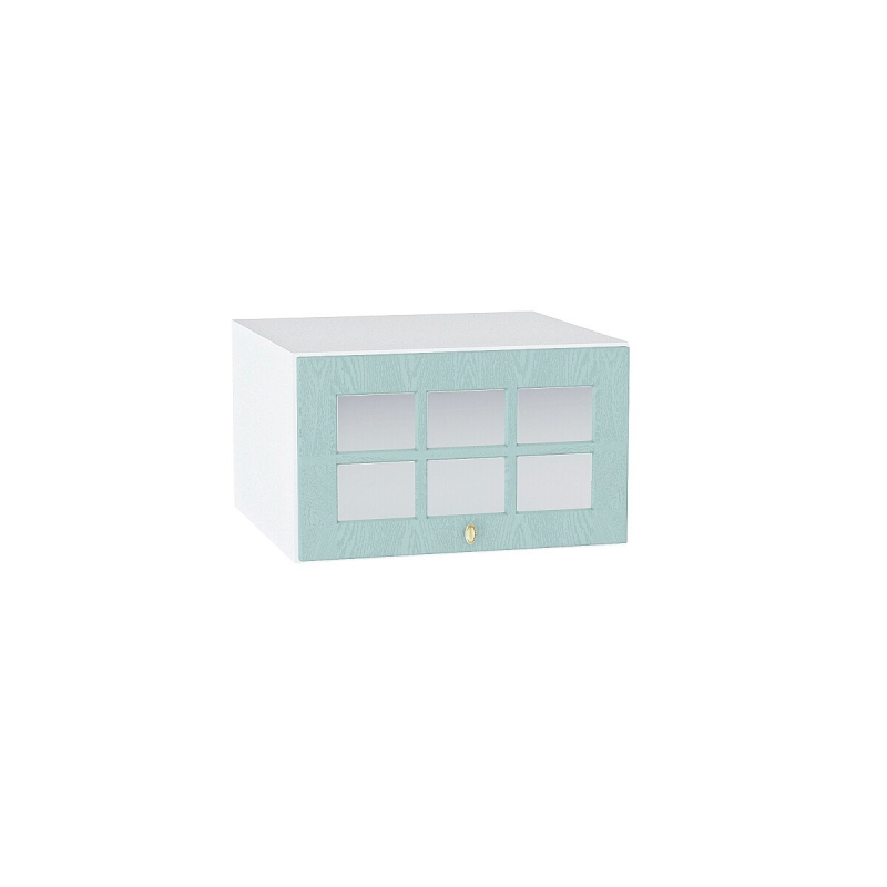 Шкаф верхний горизонтальный остекленный глубокий Прованс