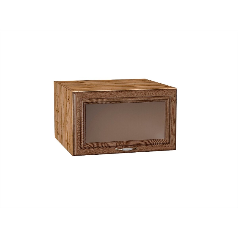 Шкаф верхний горизонтальный остекленный глубокий Шале