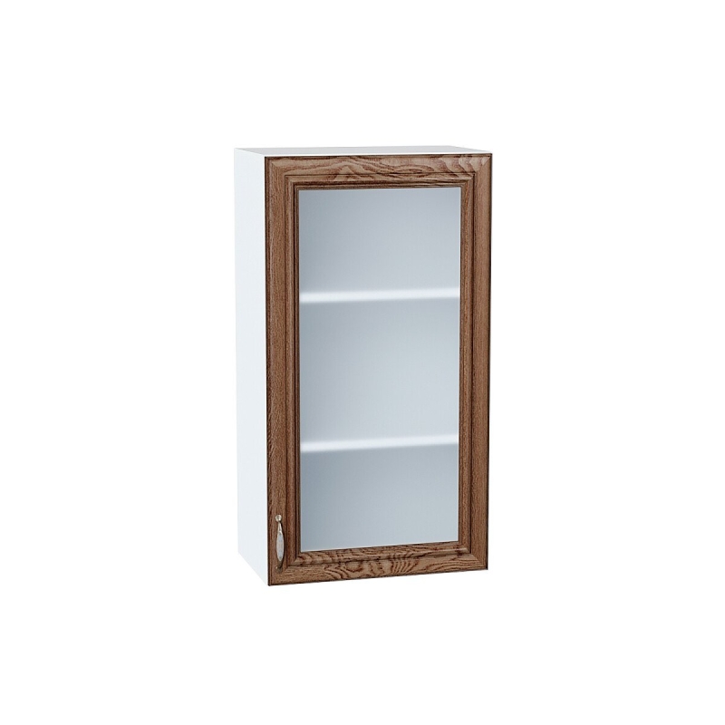 Шкаф верхний с 1-ой остекленной дверцей Шале