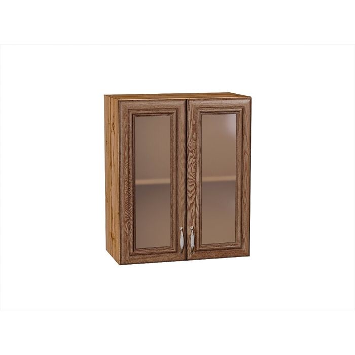 Шкаф верхний с 2-мя остекленными дверцами Шале