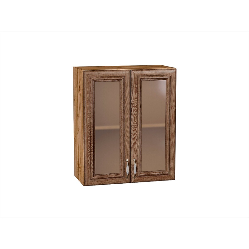 Шкаф верхний с 2-мя остекленными дверцами Шале