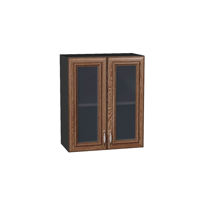 Шкаф верхний с 2-мя остекленными дверцами Шале