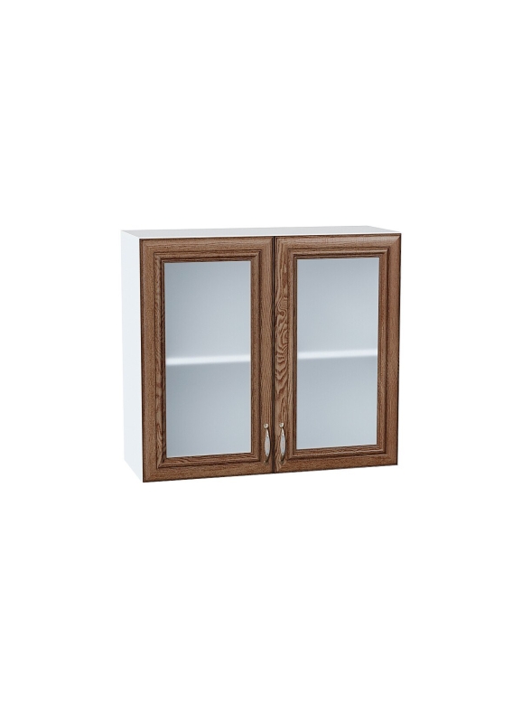 Шкаф верхний с 2-мя остекленными дверцами Шале