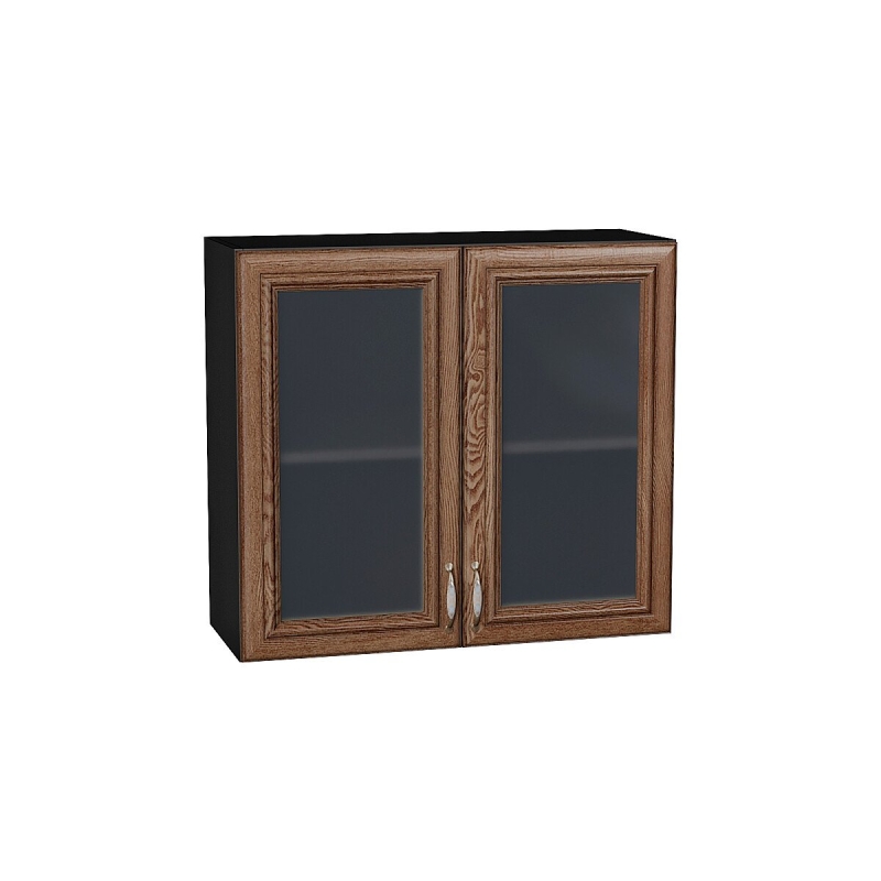 Шкаф верхний с 2-мя остекленными дверцами Шале