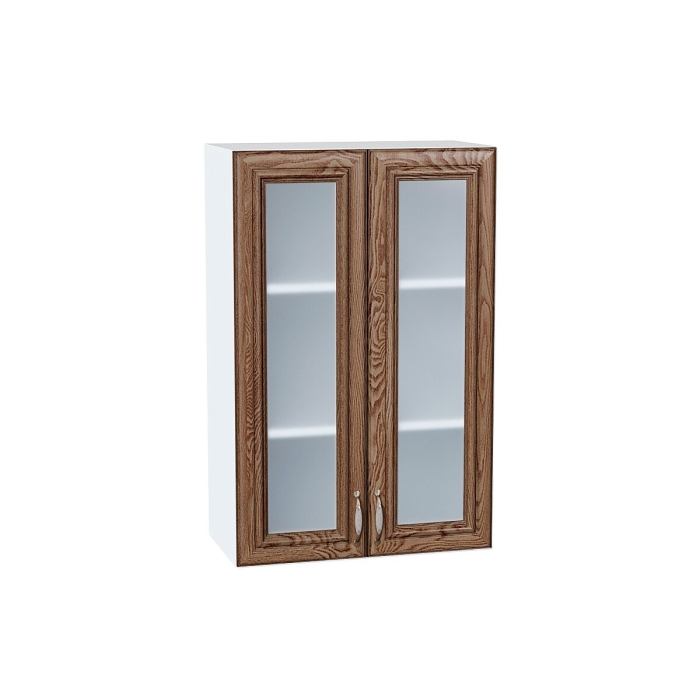 Шкаф верхний с 2-мя остекленными дверцами Шале