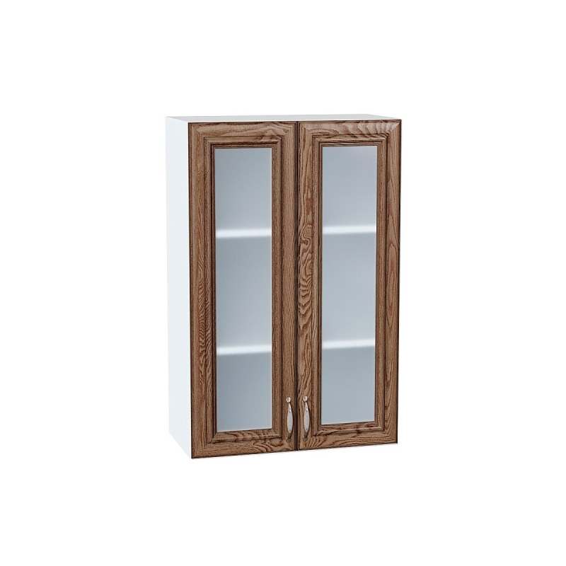 Шкаф верхний с 2-мя остекленными дверцами Шале