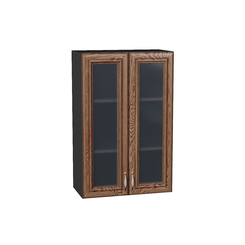 Шкаф верхний с 2-мя остекленными дверцами Шале