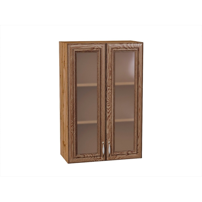 Шкаф верхний с 2-мя остекленными дверцами Шале