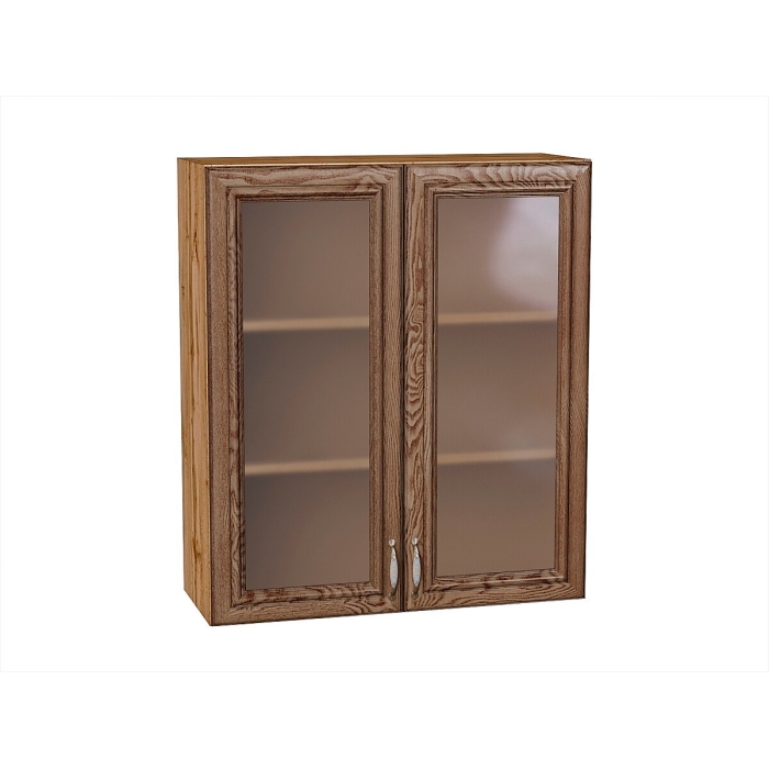 Шкаф верхний с 2-мя остекленными дверцами Шале