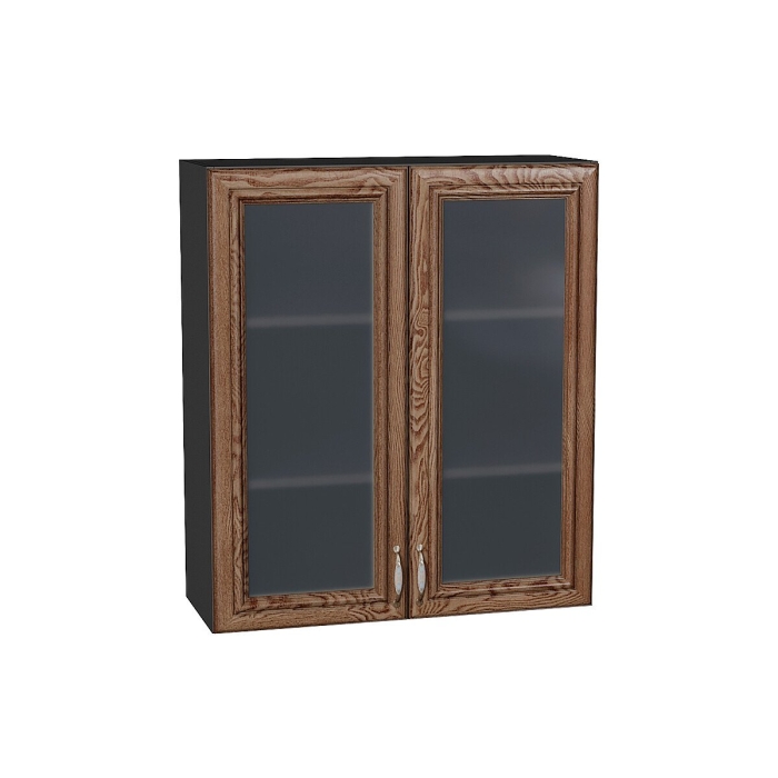 Шкаф верхний с 2-мя остекленными дверцами Шале